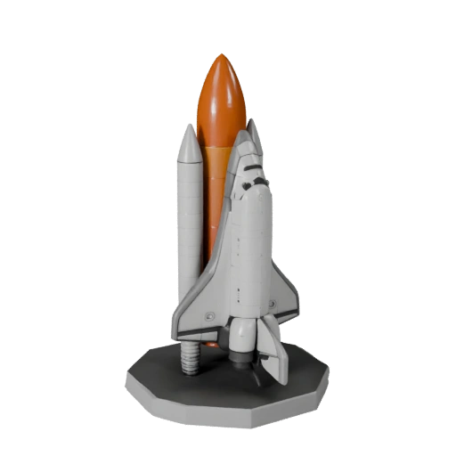 Modelo STL Imprimível de Ônibus Espacial para Colecionáveis e