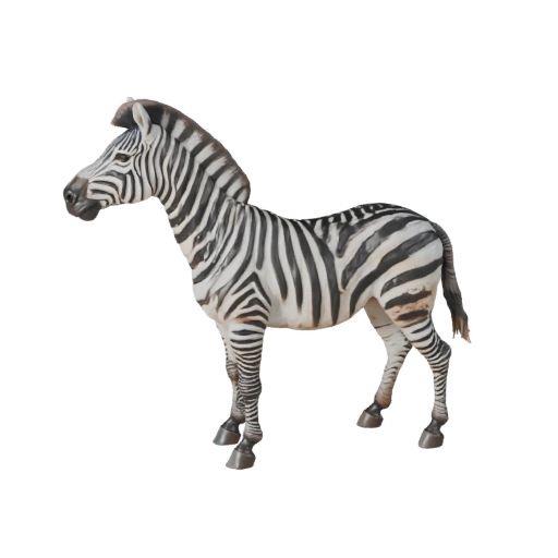 Zebra 3D Modell für Unity - Spielfertiges Asset, FBX | Lizenzfrei