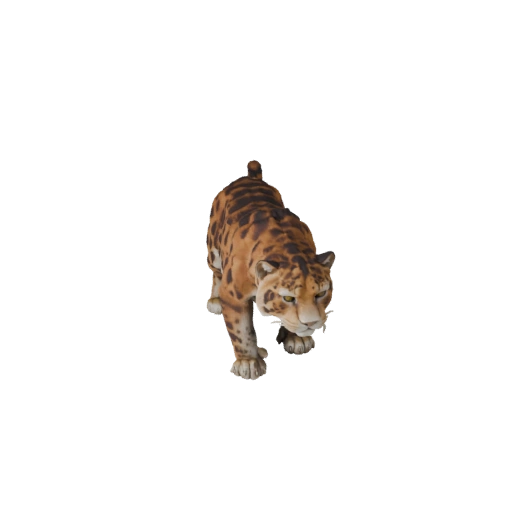Hohe Poly Jaguar 3D-Modell - Detailliertes STL-Asset für den Druck
