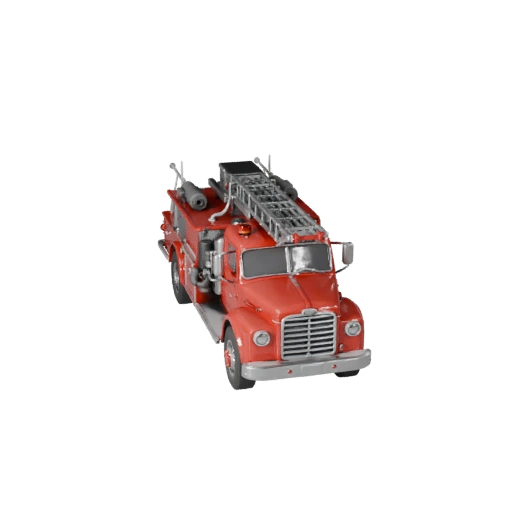 Oldtimer-Feuerwehrauto 3D-Modell für Unity - Echtzeit-Asset