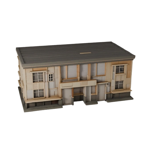Casa prefabricada imprimible STL Modelo 3D - Activo de escala imprimible