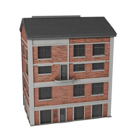 Casa Diminuta de Alto Poligonaje 3D para Archviz de Arquitectura