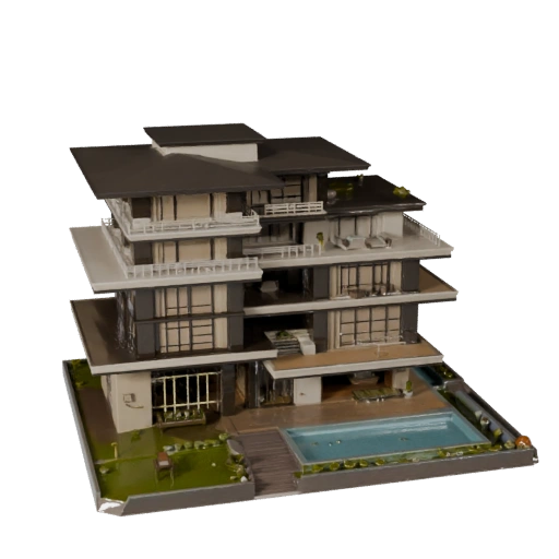 Modelo 3D de Villa de Lujo para Unity - Activo de Juego para Arquitectura