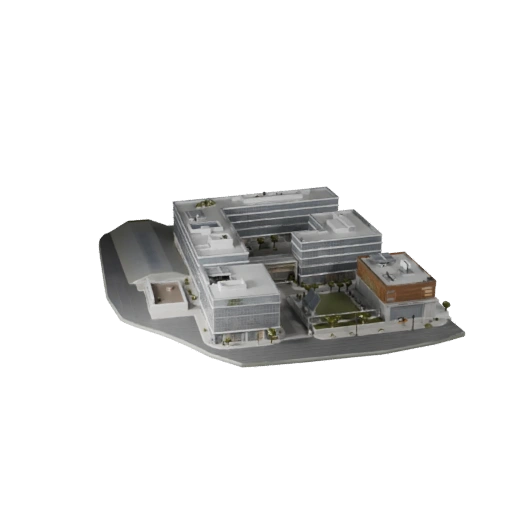 Modèle 3D de Bureau de Campus Technologique - Actif d'Archviz Réaliste