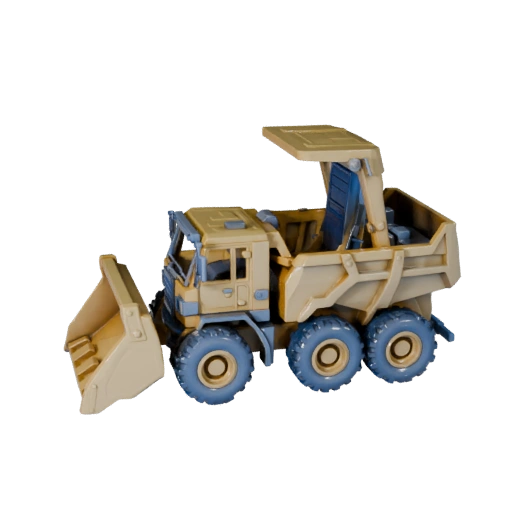 Dumper Stampabile STL Modello 3D per Collezionismo e