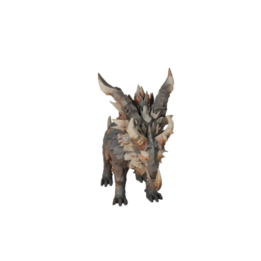 Modelo 3D de Quimera Poligonal Bajo - Asset de Juego para Unity con FBX | Libre de Regalías