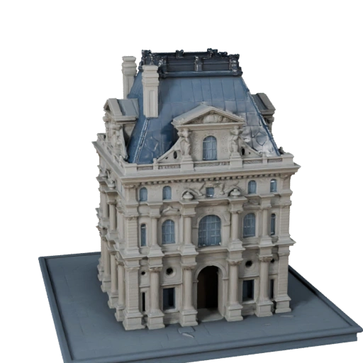 Modelo 3D Pirâmide do Louvre para Unreal - Ativo em Tempo Real