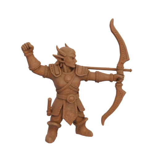 Fantasy Elfe Bogenschütze Miniatur STL - Siegesschritt