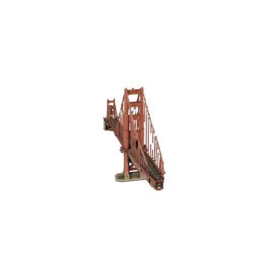 Golden Gate Brücke 3D Modell für Blender - Render Asset