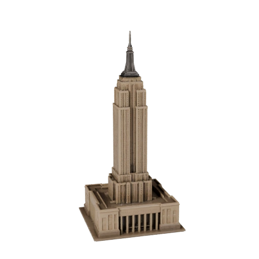 Stilisierte Empire State Building 3D-Modell - Spiel-Asset
