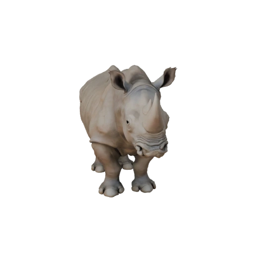 Modèle 3D de Rhinocéros Réaliste - Asset PBR Riggué pour Jeux | Libre de Droits