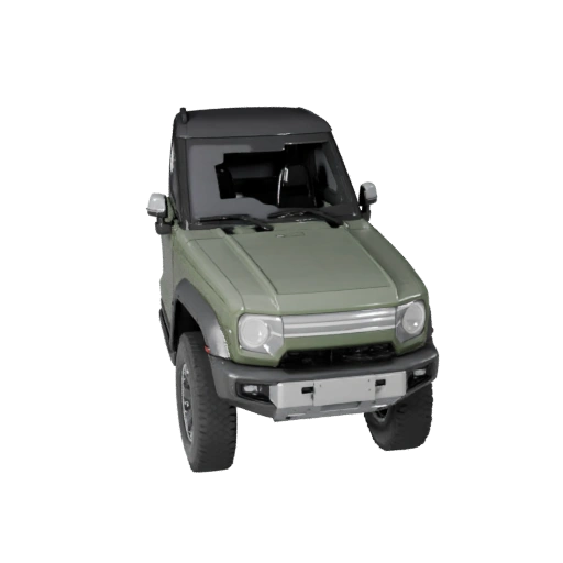 Schwebendes SUV 3D-Modell für Blender & Spiele - PBR-Asset