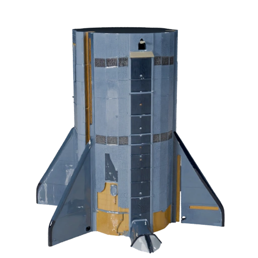 Modelo 3D de Vehículo de Lanzamiento de Alto Poligonaje para Renders de Estudio