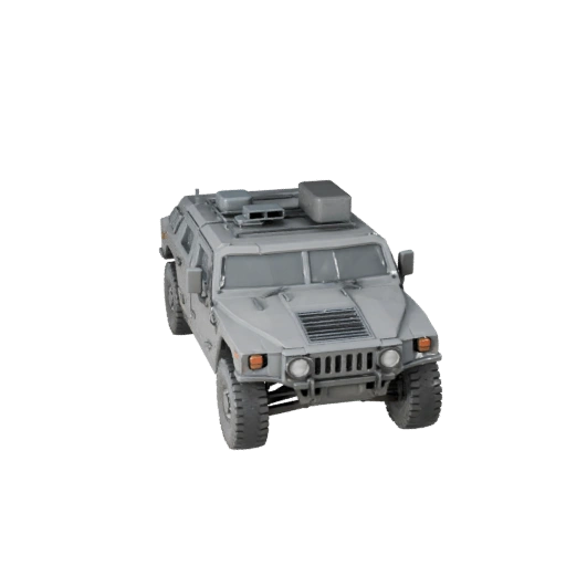 Low Poly Humvee 3D Modell für Unity & Unreal PBR Asset