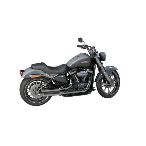 Harley-inspirierte Cruiser-Motorrad 3D-Modell für Blender -