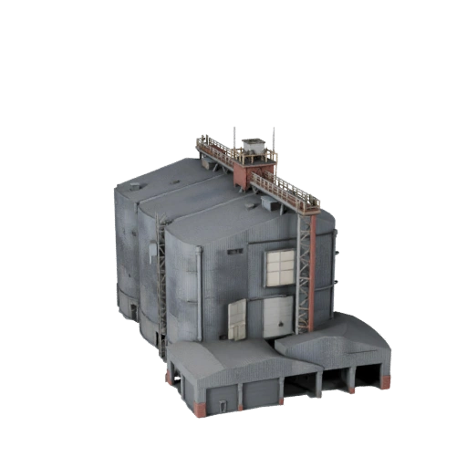 Modello 3D di Silo per Grano per Unity - Asset di Gioco per Architettura