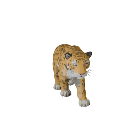 Low Poly Jaguar 3D Modell - Unity Game Asset mit FBX | Lizenzfrei