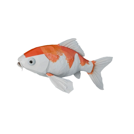 Modèle 3D de Poisson Koi Low Poly - Asset de Jeu Unity avec FBX | PBR