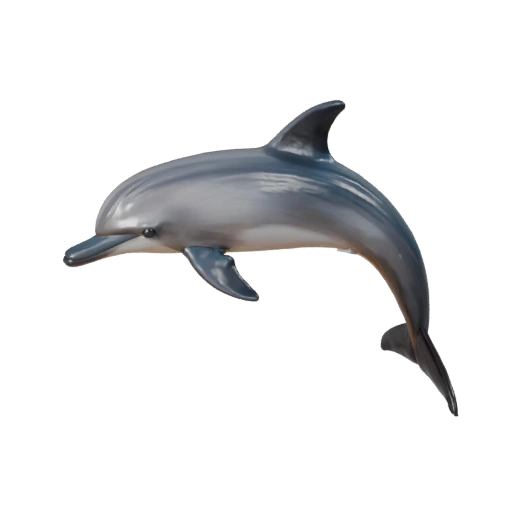 Hohe Poly Delfin 3D Modell - Detailliertes STL-Asset für den Druck