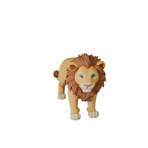 Filhote de Leão de Alto Poligonagem 3D - Asset STL Detalhado para Impressão