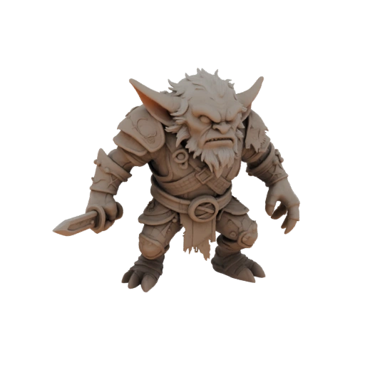 Miniatura Fantasy Goblin Nemico STL - Posa Artiglio