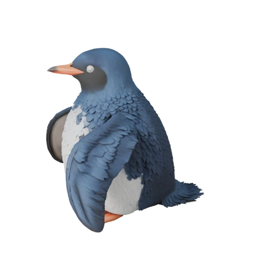 Modello 3D di Pinguino per Blender - Asset PBR con Texture | PBR