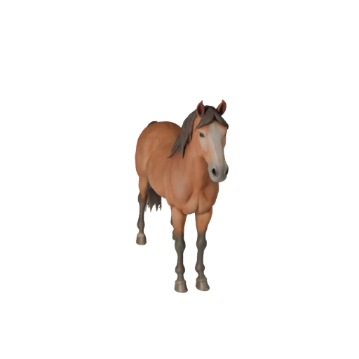 Pferd 3D-Modell für Blender - PBR-Asset mit Texturen | Lizenzfrei