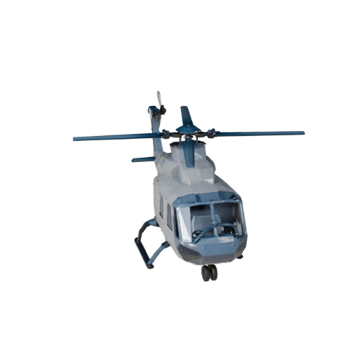 Low Poly Frachthelikopter 3D Modell für Unity & Unreal