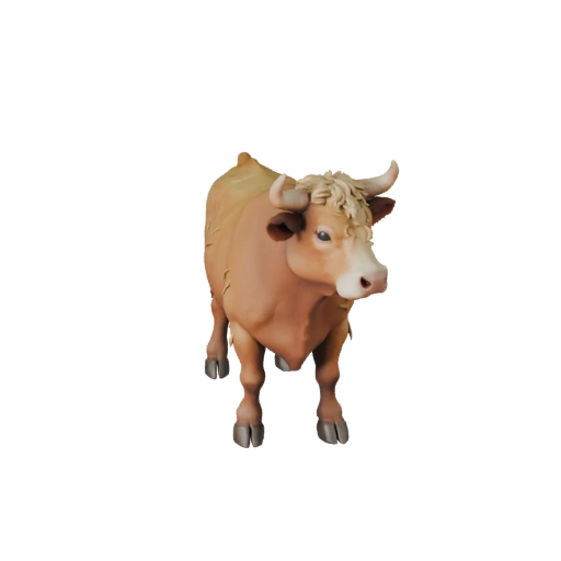 Modelo 3D de Vaca de Alto Poligonaje - STL Detallado para Impresión | PBR