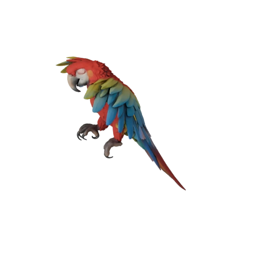 Arara Realista 3D - Asset PBR Rigged para Jogos
