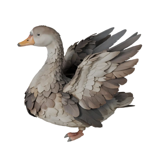 Modelo 3D de Ganso para Unity - Asset Listo para Juego, FBX | Libre de Regalías