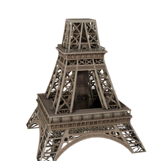 Hohe Poly Eiffelturm 3D Modell für Archviz für Architektur