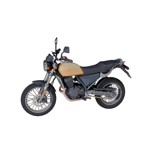 Modello 3D Moto da Avventura Low Poly per Unity & Unreal