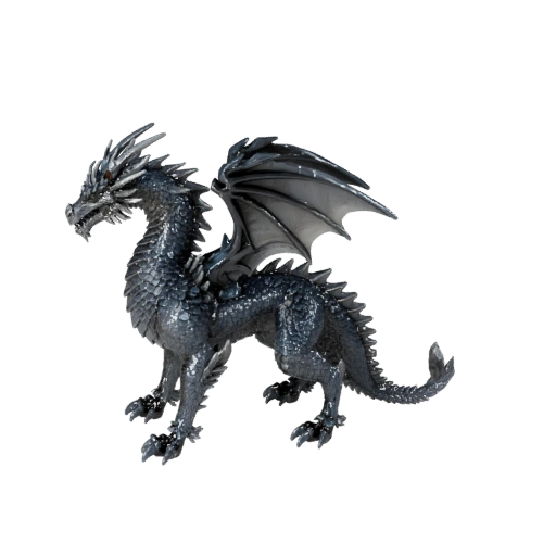 Hoher Poly Kristall Drache 3D Modell - Detailliertes STL Asset für den Druck