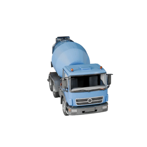 Modelo 3D de Camión Hormigonera de Alto Poligonaje para Renders de Estudio (Legacy)