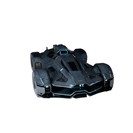 Coche de Ciencia Ficción Listo para Juegos 3D para Uso en Tiempo Real Activo PBR
