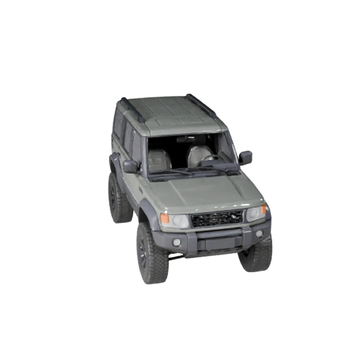 Todoterreno inspirado en Land Rover todoterreno 3D para Unity - Bajo