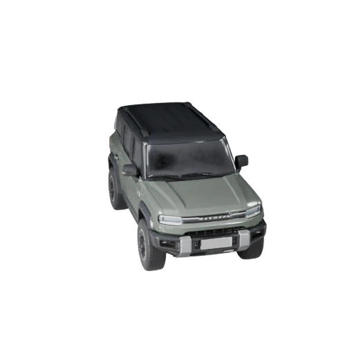 Modèle 3D de SUV Électrique pour Unity - Asset de Jeu Low Poly