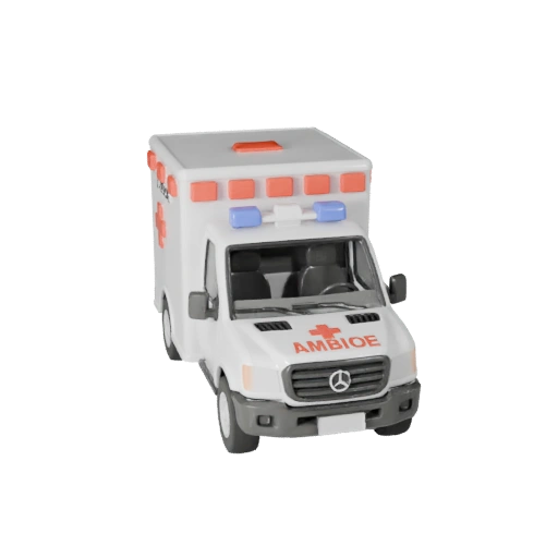 Modelo 3D STL de Ambulancia Imprimible - Exhibición y Coleccionables (Legacy)