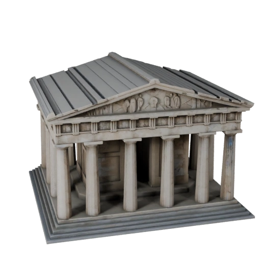 Parthenon 3D Modell - Realistisches Archviz-Asset für Architektur