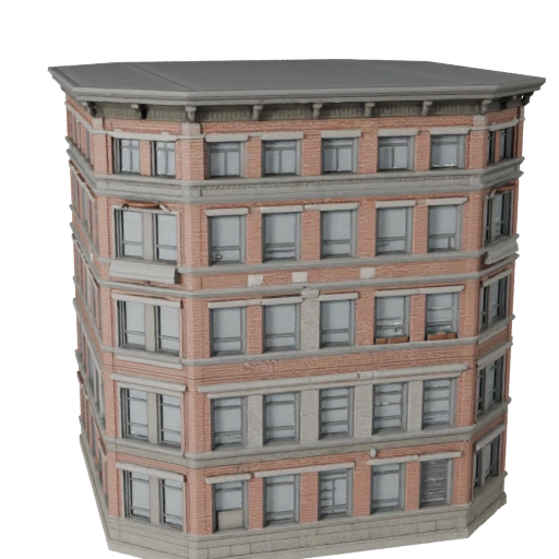 Modèle 3D de Façade Ornée pour Unreal - Asset Temps Réel