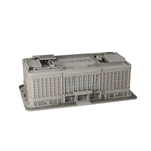 Druckbare Einkaufszentrum STL 3D-Modell - Maßstabsgetreues Asset
