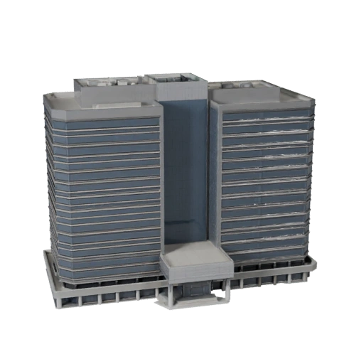 Regierungsbüro-Gebäude 3D-Modell für Unreal - Echtzeit-Asset