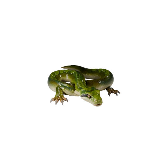 Modelo 3D Anaconda Verde para Unity - Asset Listo para Juego, FBX | PBR