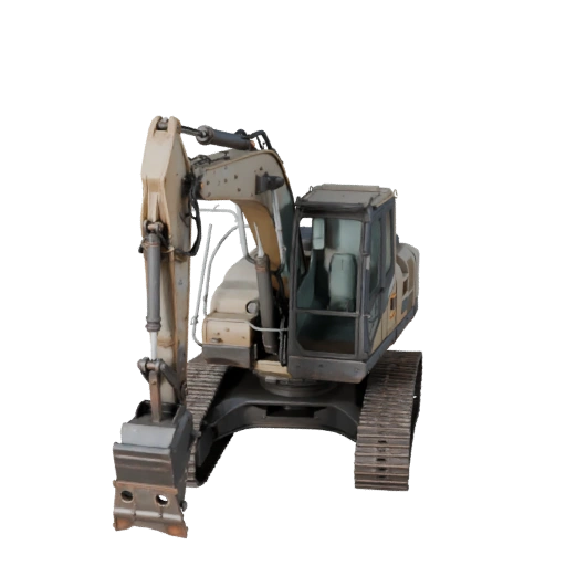 Modelo 3D de Excavadora para Blender y Juegos - Activo PBR