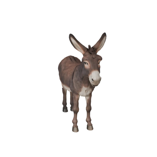 Modelo 3D de Burro para Blender - Asset PBR con Texturas | Libre de Regalías