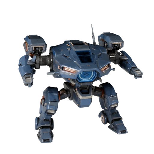 Mech Transport Walker 3D Modell - Spielbereit PBR Transport