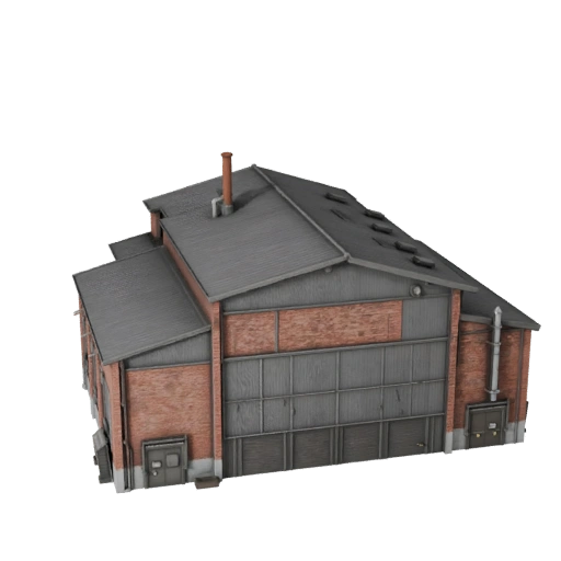 Usine de ciment 3D Model pour Unreal - Asset temps réel pour scènes UE