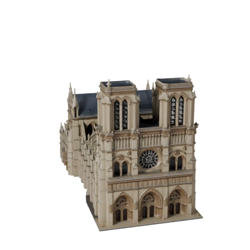 Catedral de Notre Dame Estilizada 3D Model - Activo para Juegos