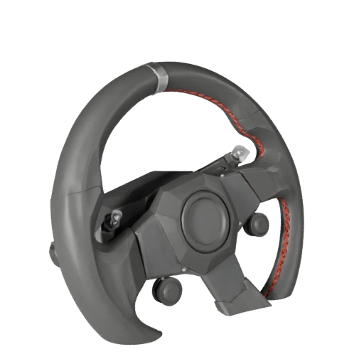 Modelo 3D de Volante Baixo Poli para Unity e Unreal